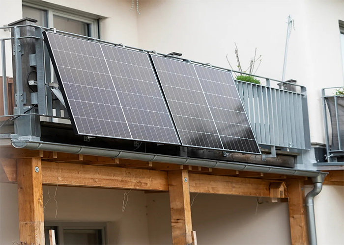 Person standing alone in a misty forest