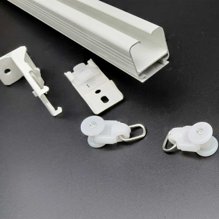 Durable Extendable Hotel Decorative Ceiling Mounted Anodized Sliding Manual Curtain Rails Aluminum Alloy Curtain Rails