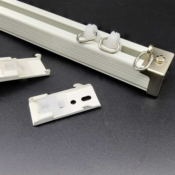 Durable Extendable Hotel Decorative Ceiling Mounted Anodized Sliding Manual Curtain Rails Aluminum Alloy Curtain Rails