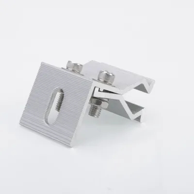 Solar Roof Clamp High – Strength Aluminum Solar Panel Mounting Clamp with Slotted Adjustment Hole